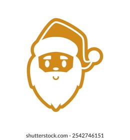 Gingerbread Santa Claus cartoon. Digital art illustration.