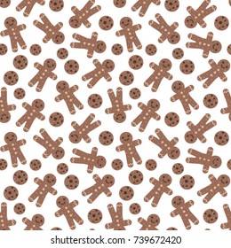 gingerbread seamless pattern