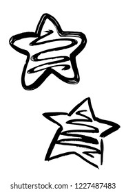 Gingerbread in the shape of stars illustration vector