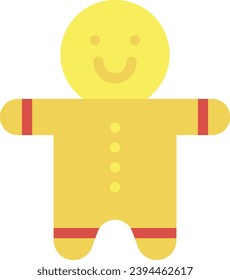 Gingerbread single vector line icon