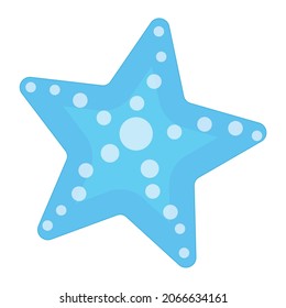 Gingerbread Star Christmas Cake. Vector illustration, starfish in yellow on white. Modern flat style vector illustration icon.