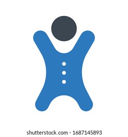 gingerbread vector glyph color icon 