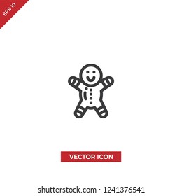 Gingerbread vector icon