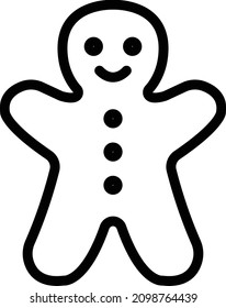Ilustración de diseño de iconos de vectores Gingerbread