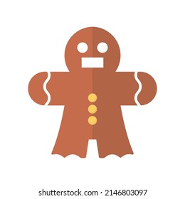 Gingerbread Vector icon which is suitable for commercial work and easily modify or edit it

