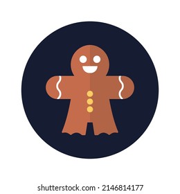 Gingerbread Vector icon which is suitable for commercial work and easily modify or edit it

