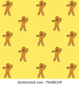The Gingerbread with yellow Color background