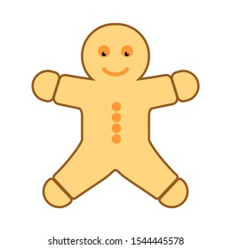gingerbread-man icon. flat illustration of gingerbread-man vector icon. gingerbread-man sign symbol