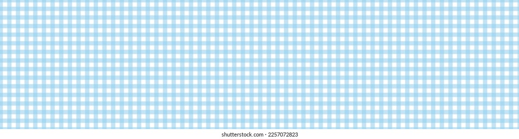 Gingham blauer Picknick. Tablettenkern für Osttisch. Textur für Plaid. Vektorgrafik