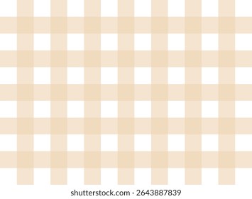 Gingham Verificar Padrão Bege e Branco