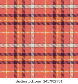 Gingham check plaid pattern for autumn, summer, spring. Seamless colorful herringbone textured vichy tartan vector graphic for scarf, dress, flannel shirt, skirt, other modern fashion fabric design.