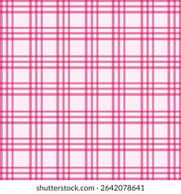 Gingham check plaid pattern for autumn, summer, spring. Seamless colorful herringbone textured Vichy tartan vector graphic for scarf, dress, flannel shirt, skirt, other modern fashion fabric design.