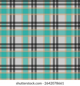 Gingham check plaid pattern for autumn, summer, spring. Seamless colorful herringbone textured Vichy tartan vector graphic for scarf, dress, flannel shirt, skirt, other modern fashion fabric design.