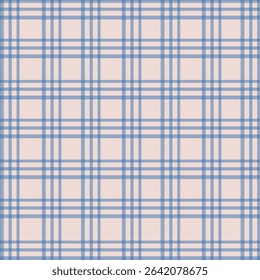 Gingham check plaid pattern for autumn, summer, spring. Seamless colorful herringbone textured Vichy tartan vector graphic for scarf, dress, flannel shirt, skirt, other modern fashion fabric design.