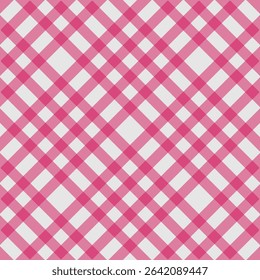 Gingham check plaid pattern for autumn, summer, spring. Seamless colorful herringbone textured Vichy tartan vector graphic for scarf, dress, flannel shirt, skirt, other modern fashion fabric design.