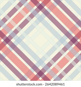 Gingham check plaid pattern for autumn, summer, spring. Seamless colorful herringbone textured Vichy tartan vector graphic for scarf, dress, flannel shirt, skirt, other modern fashion fabric design.