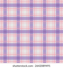 Gingham check plaid pattern for autumn, summer, spring. Seamless colorful herringbone textured Vichy tartan vector graphic for scarf, dress, flannel shirt, skirt, other modern fashion fabric design.