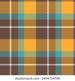 Gingham check plaid pattern for tablecloth, gift paper, napkin, blanket, scarf. Tartan Pattern Seamless. Scottish Tartan Pattern Flannel Shirt check vector for modern spring summer fashion textile