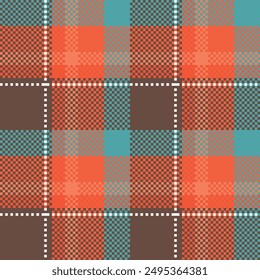 Gingham check plaid pattern for tablecloth, gift paper, napkin, blanket, scarf. Tartan Pattern Seamless. Scottish Tartan Pattern Flannel Shirt check vector for modern spring summer fashion textile