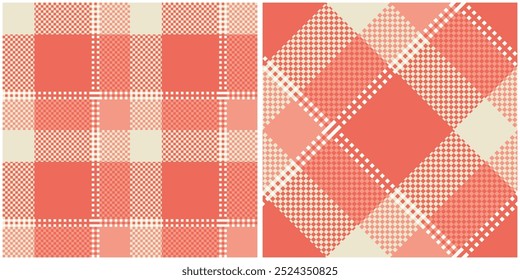 Gingham Scheck kariertes Muster für Tischdecke, Geschenkpapier, Serviette, Decke, Schal. Tartan Muster nahtlos. Scottish Tartan Muster Flannel Hemd Check Vektor für moderne Frühling Sommer Mode Textil