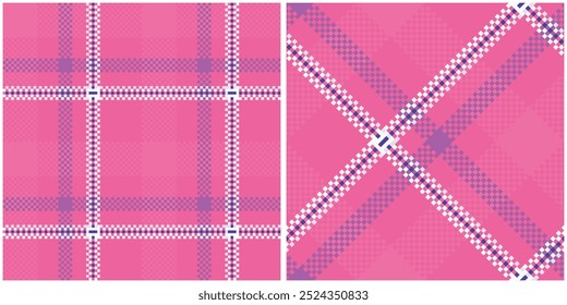 Gingham check plaid pattern for tablecloth, gift paper, napkin, blanket, scarf. Tartan Pattern Seamless. Scottish Tartan Pattern Flannel Shirt check vector for modern spring summer fashion textile