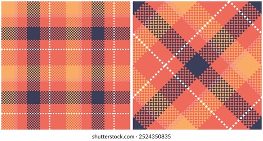 Gingham padrão xadrez para toalha de mesa, papel de presente, guardanapo, cobertor, cachecol. Padrão Tartan Perfeito. Vetor de verificação de camisa de flanela padrão de tartan escocês para a moda moderna primavera verão têxtil