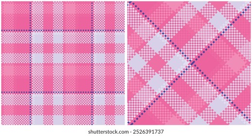 Gingham check plaid pattern for tablecloth, gift paper, napkin, blanket, scarf. Tartan Pattern Seamless. Scottish Tartan Pattern Flannel Shirt check vector for modern spring summer fashion textile