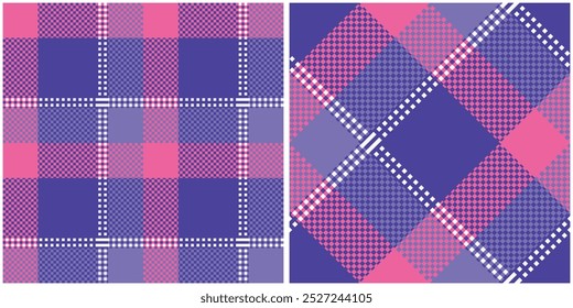 Gingham check plaid pattern for tablecloth, gift paper, napkin, blanket, scarf. Tartan Pattern Seamless. Scottish Tartan Pattern Flannel Shirt check vector for modern spring summer fashion textile