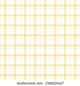 Gingham checkered seamless pattern geometric symmetrical yellow background