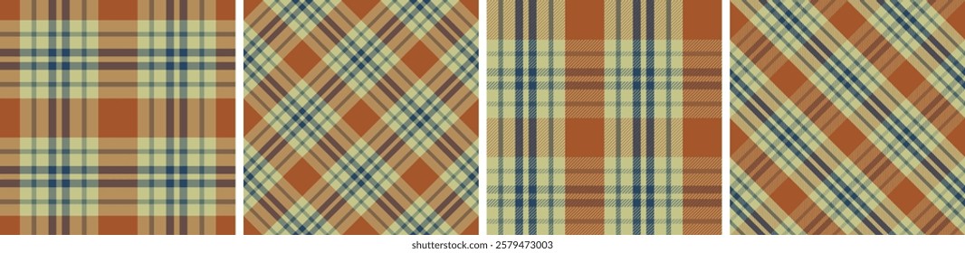 Gingham design set seamless pattern tartan plaid for dress check,flannel skirt, tablecloth other modern and fashion print.