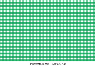 Gingham green pattern,checkered tablecloth banner,Texture for : plaid, tablecloths, clothes, shirts, dresses, paper, bedding, blankets, quilts and other textile products. Vector illustration.
