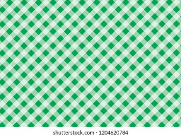 Gingham green pattern,checkered tablecloth banner,Texture for : plaid, tablecloths, clothes, shirts, dresses, paper, bedding, blankets, quilts and other textile products. Vector illustration.