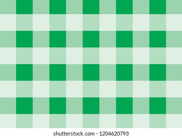Gingham green pattern,checkered tablecloth banner,Texture for : plaid, tablecloths, clothes, shirts, dresses, paper, bedding, blankets, quilts and other textile products. Vector illustration.