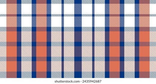 Gingham pattern background. Retro tablecloth texture. Abstract color full of Scott pattern. Pastel gingham seamless background for print on fabric. Vector art.