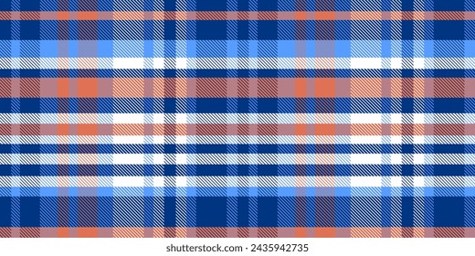 Gingham pattern background. Retro tablecloth texture. Abstract color full of Scott pattern. Pastel gingham seamless background for print on fabric. Vector art.