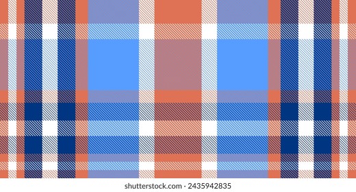 Gingham pattern background. Retro tablecloth texture. Abstract color full of Scott pattern. Pastel gingham seamless background for print on fabric. Vector art.