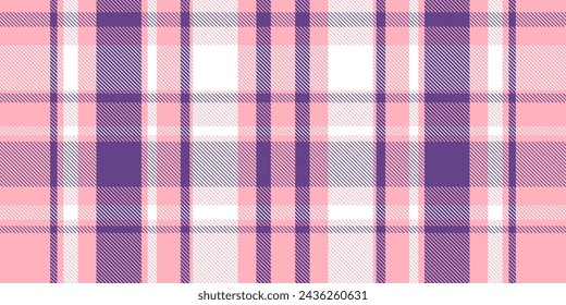 Gingham pattern background. Retro tablecloth texture. Abstract color full of Scott pattern. Pastel gingham seamless background for print on fabric. Vector art