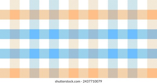 Gingham pattern background. Retro tablecloth texture. Abstract color full of Scott pattern. Pastel gingham seamless background for print on fabric. Vector art