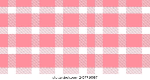 Gingham pattern background. Retro tablecloth texture. Abstract color full of Scott pattern. Pastel gingham seamless background for print on fabric. Vector art