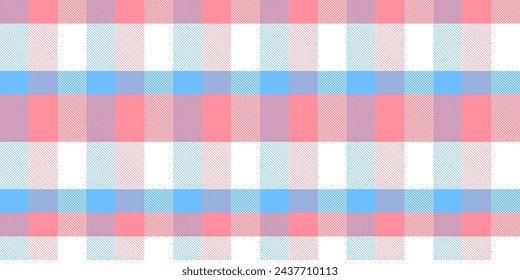 Gingham pattern background. Retro tablecloth texture. Abstract color full of Scott pattern. Pastel gingham seamless background for print on fabric. Vector art