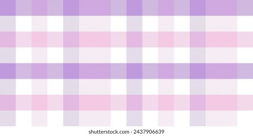 Gingham pattern background. Retro tablecloth texture. Abstract color full of Scott pattern. Pastel gingham seamless background for print on fabric. Vector art