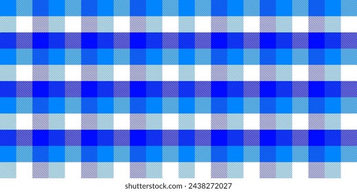 Gingham pattern background. Retro tablecloth texture. Abstract color full of Scott pattern. Pastel gingham seamless background for print on fabric. Vector art