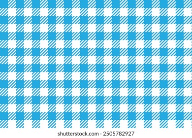 Gingham pattern background. Retro tablecloth texture. Abstract color full of Scott pattern. Pastel gingham seamless background for print on fabric. Vector art.