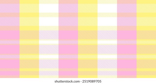 Gingham pattern background. Retro tablecloth texture. Abstract color full of Scott pattern. Pastel gingham seamless background for print on fabric. Vector art