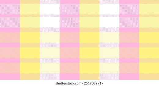 Gingham pattern background. Retro tablecloth texture. Abstract color full of Scott pattern. Pastel gingham seamless background for print on fabric. Vector art