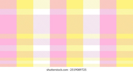 Gingham pattern background. Retro tablecloth texture. Abstract color full of Scott pattern. Pastel gingham seamless background for print on fabric. Vector art