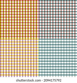 Gingham pattern pastel Colors background. Holiday textile or paper print. 