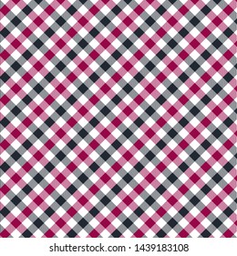 Gingham pattern red and black. Texture from rhombus/squares for - plaid, tablecloths, clothes, shirts, dresses, paper, bedding, blankets, quilts and other textile products. Vector illustration EPS 10