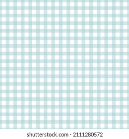 Patrón de Gingham sin fisuras Plaid repetidor vector en azul y blanco. Diseño para impresión, tartán, envoltura de regalo, textiles, fondo a cuadros para manteles