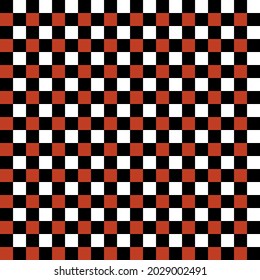 Gingham pattern set for Halloween. Colorful plaid vector backgrounds. Simple Vichy tartan in black, orange black and white  for tablecloth, picnic blanket, gift paper, flannel shirt, scrapbook print.